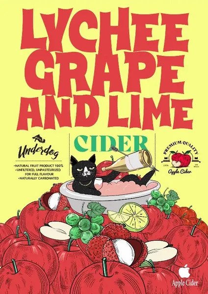 ฉลาก Lychee Grape and Lime