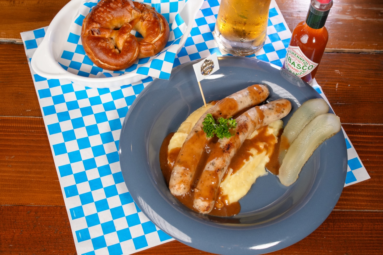 Banger and Mash Set — ไส้กรอกเยอรมันกับมันบด